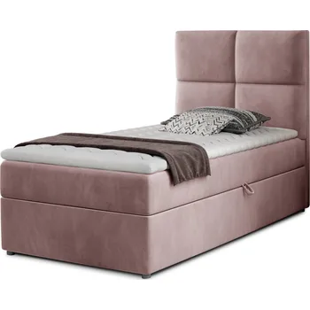 Postel Čalouněná jednolůžková postel RIVIA 90x200 Monolith 63 růžová