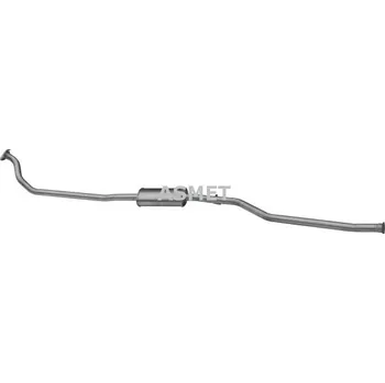 Výfukový systém Predni tlumic vyfuku ASMET 09.079