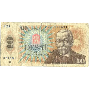 ČESKOSLOVENSKO. 10 korun 1986. Série P 29. Hej. 107b.