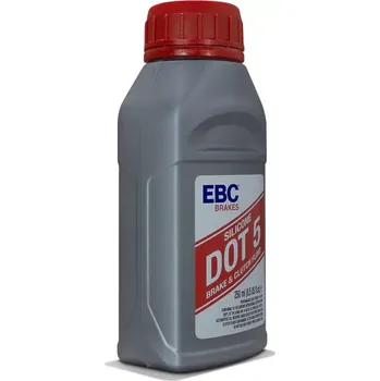 Silikonová brzdová kapalina EBC SILICONE BRAKE FLUID DOT5 balení 250 ml (37030018 / BF005)