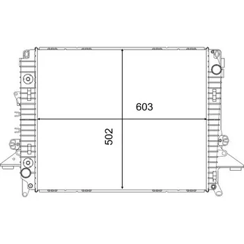 Chladič motoru Chladič, chlazení motoru MAHLE CR 2577 000S