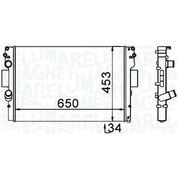 Chladič motoru Chladič, chlazení motoru MAGNETI MARELLI 350213154000