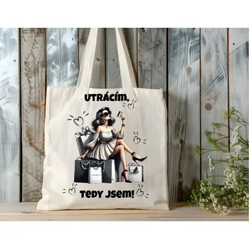 Nákupní taška PERSONALISOVANÁ TAŠKA - UTRACÍM, TEDY JSEM 1
