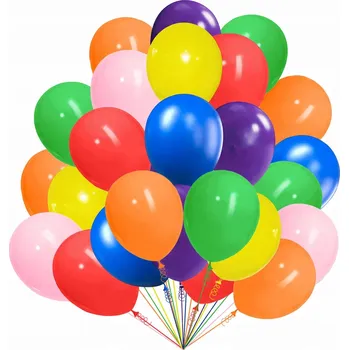 Balónek VELKÉ barevné balónky mix 22 cm 9 palců sada 100 kusů gumové balónky