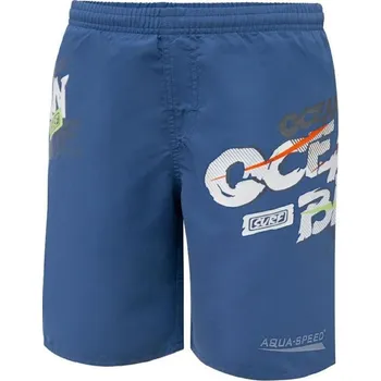 Chlapecké plavky Aqua-Speed David dětské plavecké šortky modrá 7-8