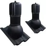 ROTOX - S - Střešní větrací komínek s turbínou pr. 150 mm, černá