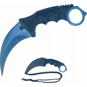 Kuchyňský nůž NŮŽ KARAMBIT PRO PŘEŽITÍ CS:GO TRÉNINKOVÝ - Modrá ocel