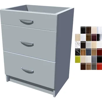 Kuchyňská skříňka Lesklé kuchyňské šuplíky Carmen 60 cm