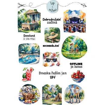 samolepka SAMOLEPKY PRÁZDNINOVÝ ČERVENEC 4