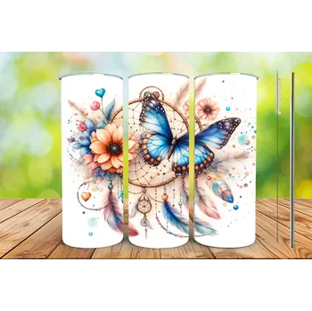 Termohrnek PERSONALISOVANÝ TERMOHRNEK NA MÍRU - SNOVÝ MOTÝL