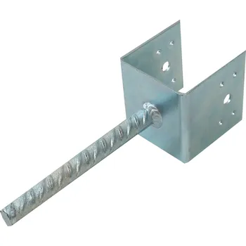 Tesařské kování TOPTRADE patka kotevní do betonu, 140 x 90 mm, pozinkovaná (TOPTRADE patka kotevní do betonu, 140 x 90 mm, pozinkovaná)