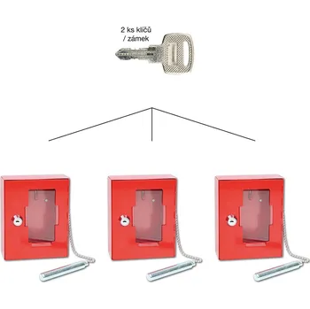 Visací zámek RICHTER CZECH Požární ocelová skříňka Richter TS.1021.G.SU