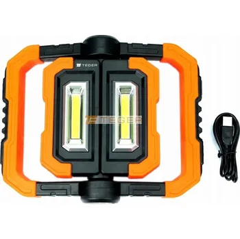 Svítilna Skládací LED COB dílenská svítilna s USB nabíjením Teger