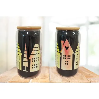 Sklenice PERSONALISOVANÁ SKLENIČKA - DOMEČKY 2