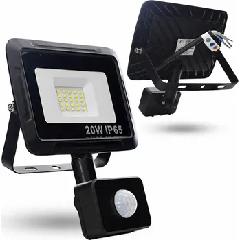 MALÝ VÝKONNÝ HALOGENOVÝ REFLEKTOR LED SVĚTLO S POHYBOVÝM SENZOREM 20W
