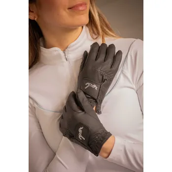 Jezdecké rukavice PENELOPE Rukavice Lyoni Penelope, zimní, dámské, černé S