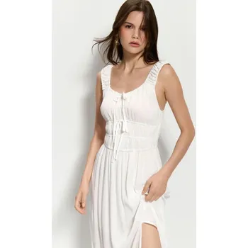 Dámské šaty Midi šaty - XL - House - bílý - 945GP-00X