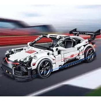 ostatní stavebnice STAVEBNICE SPORTOVNÍ AUTO BÍLÉ BARVY 399 DÍLŮ TECHNIC STAVEBNICE DÁREK