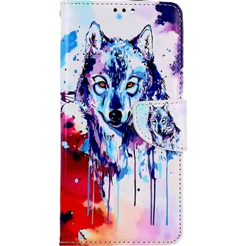 Pouzdro na mobilní telefon Pouzdro Xiaomi Redmi 13C 5G knížkové Kresba vlka (kryt neboli obal na Xiaomi Redmi 13C 5G)