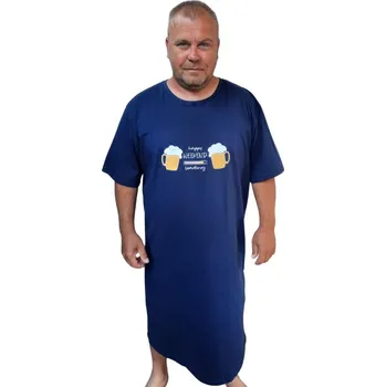 Pánská noční košile Pánská noční košile Betty mode tmavě modrá pivo