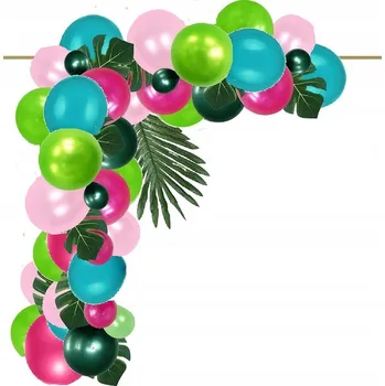 Balónek BALÓNKY tyrkysové girlanda oblouk ALOHA HAWAJSKÁ párty