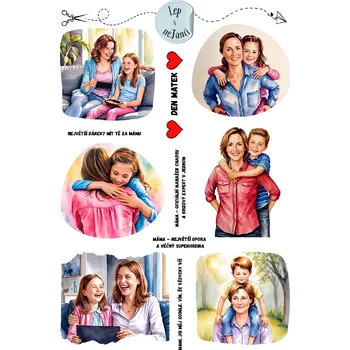 samolepka SAMOLEPKY DEN MATEK 2