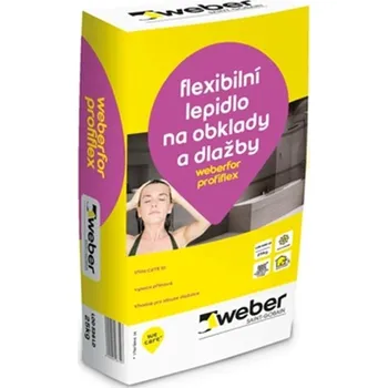 Průmyslové lepidlo WEBER Lepidlo cementové C2TE S1 weberfor profiflex LD 25 kg