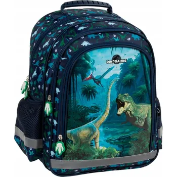 Školní batoh Školní batoh vícekomorový Derform modrý, vícebarevný, zelený 19 l