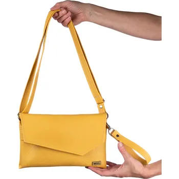 Kabelka Kabelka Mine - žlutá | Koženková dámská kabelka | česká výroba