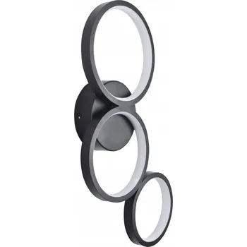 Nástěnný reflektor kulatý Sanico Electronics černý