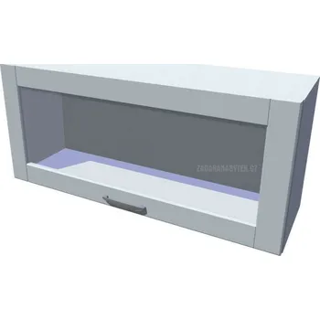 Kuchyňská skříňka Horní výklop Diana vitrína 90 cm