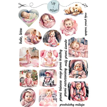 samolepka SAMOLEPKY NAROZENÍ DÍTĚTE 1