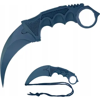 Kuchyňský nůž NŮŽ KARAMBIT PRO PŘEŽITÍ CS:GO TRÉNINKOVÝ - Černá Ocel