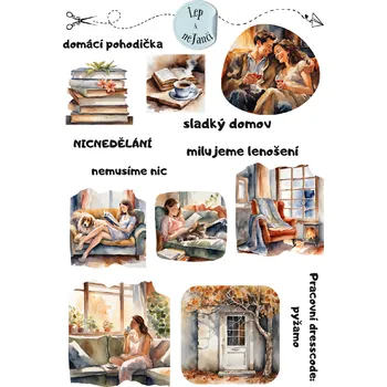 samolepka SAMOLEPKY DOMÁCÍ POHODA 3