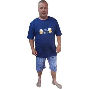 Pánské pyžamo Letní pánské pyžamo Betty mode tmavě modré pivo