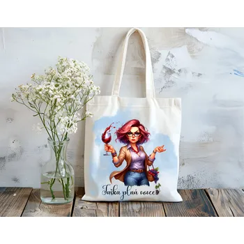 Nákupní taška PERSONALISOVANÁ TAŠKA - TAŠKA PLNÁ OVOCE