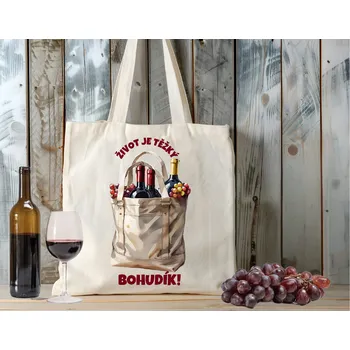 Nákupní taška PERSONALISOVANÁ TAŠKA - ŽIVOT JE TĚŽKÝ