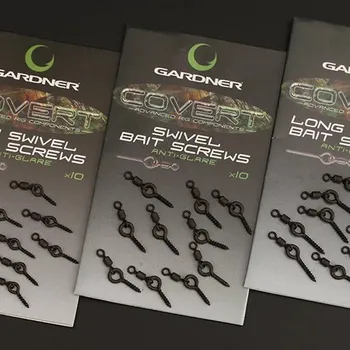 Rybářský háček Gardner Kolíček s obratlíkem Covert Swivel Bait Screws Anti Glare 10ks Varianta: Standard (7,5mm)