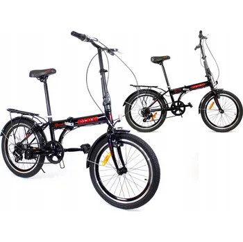 Městské kolo Skládací kolo SIrox 20" Spark PRO, menší rám, 20" kola, černé