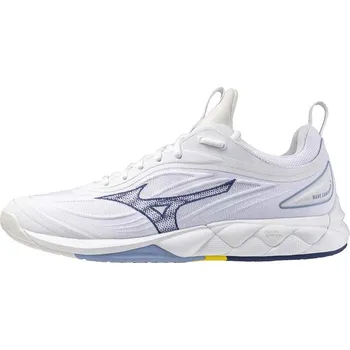 Dámská sportovní obuv Unisex halová obuv Mizuno WAVE LUMINOUS 3(U) / White/BellwetherBlue/BelAirBlu Velikost: 38.0/5.0