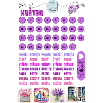 samolepka SAMOLEPKY KVĚTEN - Májové kouzlo 1