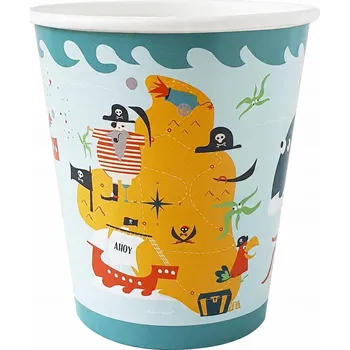 Party nádobí Kelímky Piráti 250 ml, 8 ks / Veverka a Spol.