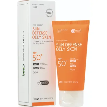 Přípravek na opalování Inno-Derma Sunblock Uvp 50+ Oily Skin - Ochrana před sluncem pro mastnou pleť