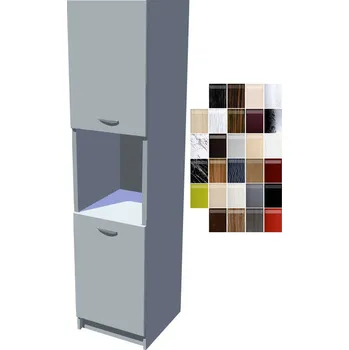 Kuchyňská skříňka Lesklá 50 cm potravinová skříň Carmen s otvorem 39 cm