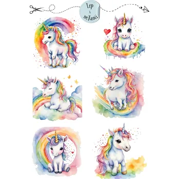 samolepka DĚTSKÉ SAMOLEPKY JEDNOROŽCI 2