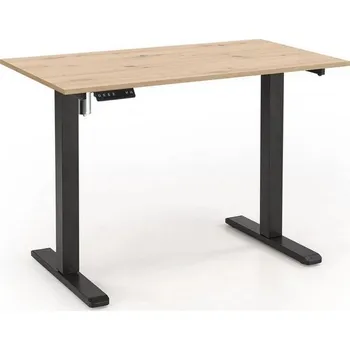 Psací stůl Obdélníkový psací stůl Halmar 105 x 56 x 73 cm černý, zlatý dub