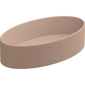 Umyvadlo na desku Like Slim 60FS keramické, cipria matná, 60x34 cm, LKLAVFSB60032