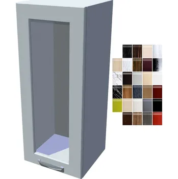 Kuchyňská skříňka Lesklá vitrína Carmen 30 cm