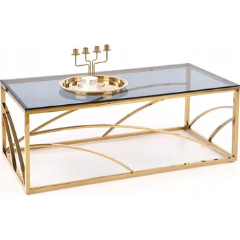 Konferenční stolek Konferenční stolek Universe stříbrný sklo glamour halmar