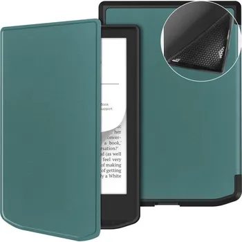 Pouzdro na tablet VSECHNONAMOBIL 114801 LEATHER Zaklápěcí kryt pro PocketBook 619 Verse Lite zelený